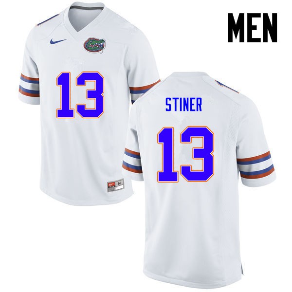 Florida Gators Men #13 Donovan Stiner College Football White